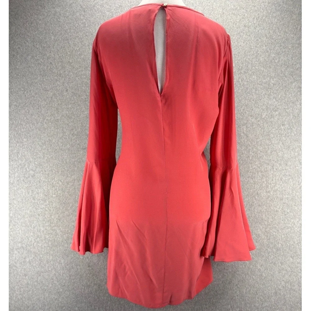 Elizabeth and James Silk Bell Sleeve Shift Dress Size S Ethereal whimsical retro - Picture 13 of 16